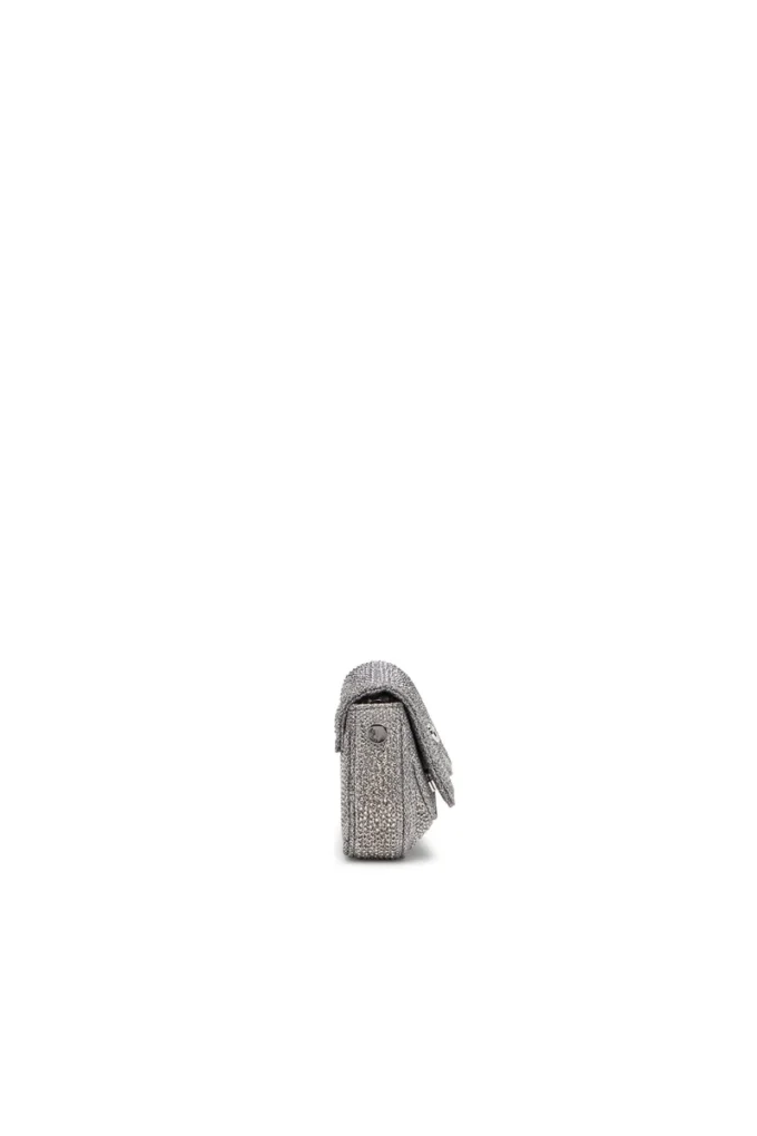 play crossbody xs Geantă crossbody Play-Mini din Lurex cristal