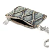 Portcard cu lanț Portcard din denim matlasat cu model argyle Portcard cu lanț Portcard din denim matlasat cu model argyle