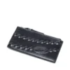 portcard iii Portcard din piele cu motiv lanț în relief