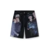 pr-d-rixford-s Pantaloni scurți din denim cu imprimeu multicolor pr-d-rixford-s Pantaloni scurți din denim cu imprimeu multicolor