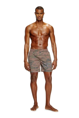 rio-41-utlt Pantaloni scurți de baie de lungime medie din ripstop camuflat