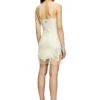 Rochie mini din nailon cu inserție d și imprimeu heraldic Rochie mini din nailon cu inserție d și imprimeu heraldic