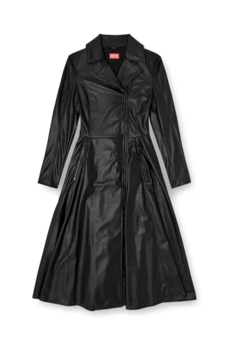 Rochie-palton midi d-ragon cu detalii biker Rochie-palton midi d-ragon cu detalii biker