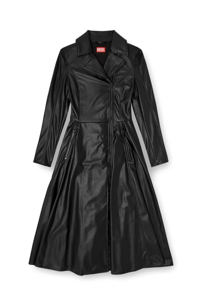 Rochie-palton midi d-ragon cu detalii biker Rochie-palton midi d-ragon cu detalii biker