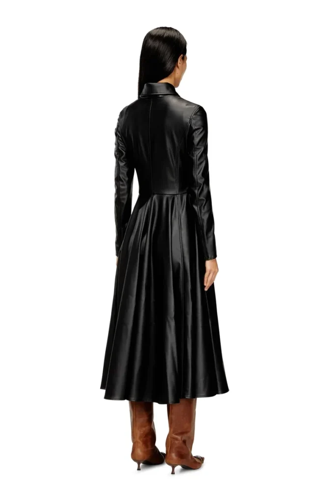 Rochie-palton midi d-ragon cu detalii biker Rochie-palton midi d-ragon cu detalii biker
