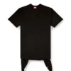 Rochie tip tricou d-eivor cu fundă în față Rochie tip tricou d-eivor cu fundă în față