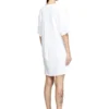 Rochie tip tricou d-eivor cu fundă în față Rochie tip tricou d-eivor cu fundă în față