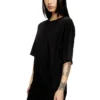 Rochie tip tricou d-eivor cu fundă în față Rochie tip tricou d-eivor cu fundă în față