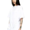 Rochie tip tricou d-eivor cu fundă în față Rochie tip tricou d-eivor cu fundă în față