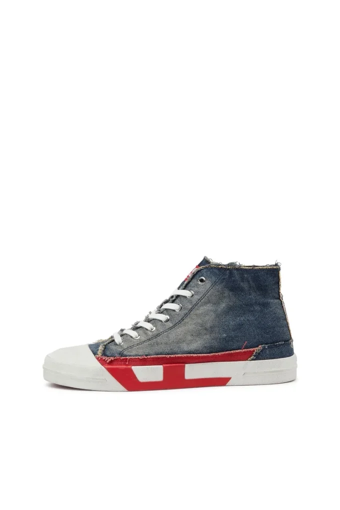 s-d-verse mid ii D-Verse-Adidași înalți din denim cu logo D