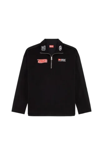 s-gander-r Cămașă cu jumătate de fermoar din jersey și poplin
