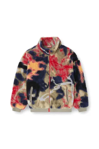 s-luke Jachetă din fleece Teddy cu motiv graffiti