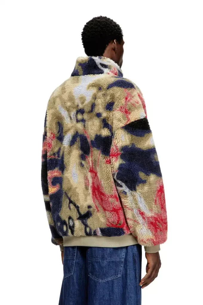 s-luke Jachetă din fleece Teddy cu motiv graffiti s-luke Jachetă din fleece Teddy cu motiv graffiti