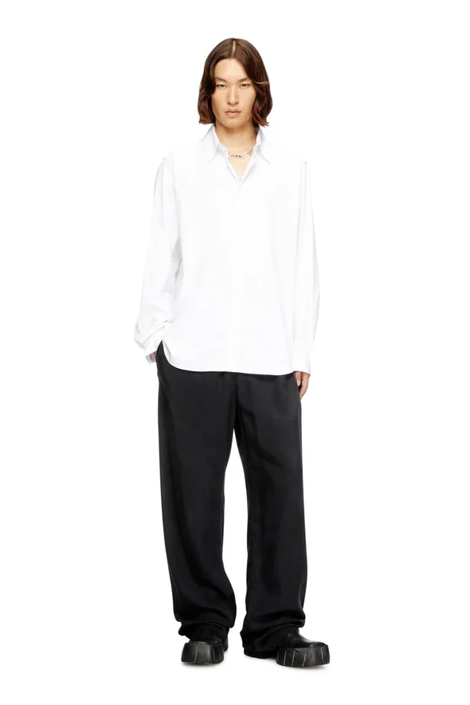 s-simply-gsbh Cămașă din poplin elastic cu broderie s-simply-gsbh Cămașă din poplin elastic cu broderie
