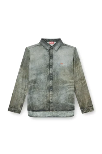 s-simply-lkct Cămașă din viscoză cu aspect denim