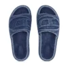 sa-slide d oval Papuci Sa-Slide D-Denim cu curea în relief sa-slide d oval Papuci Sa-Slide D-Denim cu curea în relief
