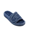 sa-slide d oval Papuci Sa-Slide D-Denim cu curea în relief sa-slide d oval Papuci Sa-Slide D-Denim cu curea în relief