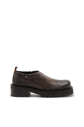 sabot d-texan Pantofi D-Texan-Zipped din piele de căprioară crăpată