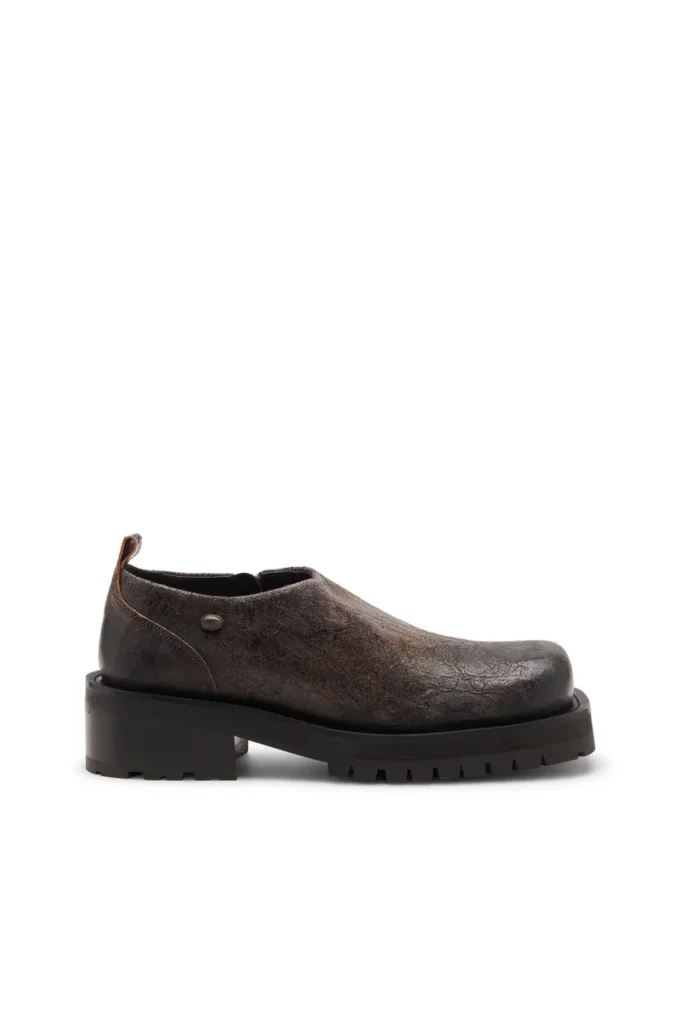 sabot d-texan Pantofi D-Texan-Zipped din piele de căprioară crăpată