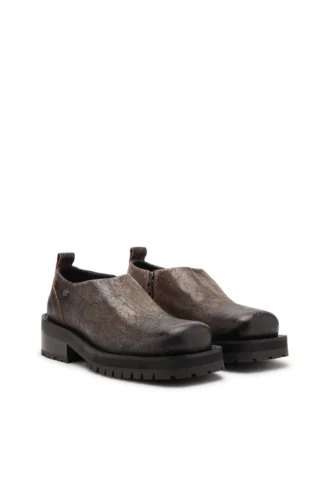 sabot d-texan Pantofi D-Texan-Zipped din piele de căprioară crăpată