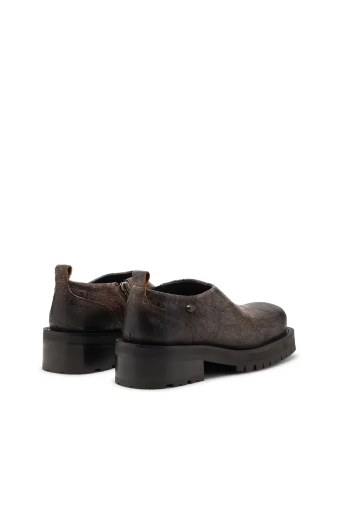 sabot d-texan Pantofi D-Texan-Zipped din piele de căprioară crăpată