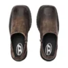 sabot d-texan Pantofi D-Texan-Zipped din piele de căprioară crăpată