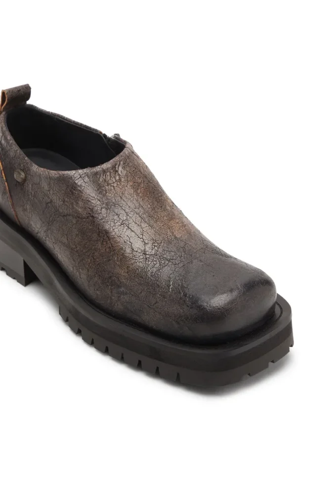 sabot d-texan Pantofi D-Texan-Zipped din piele de căprioară crăpată