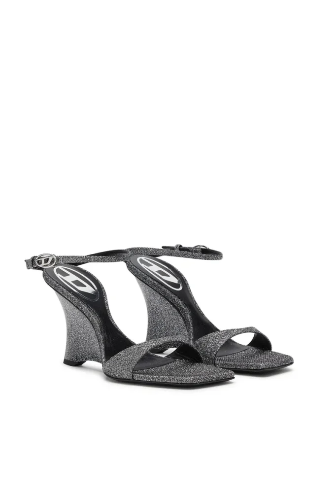 sandale cu platformă d-amber Sandale cu platformă D-Amber din țesătură Lurex sandale cu platformă d-amber Sandale cu platformă D-Amber din țesătură Lurex