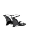sandale cu platformă d-amber Sandale D-Amber-Wedge din piele cu efect de șopârlă