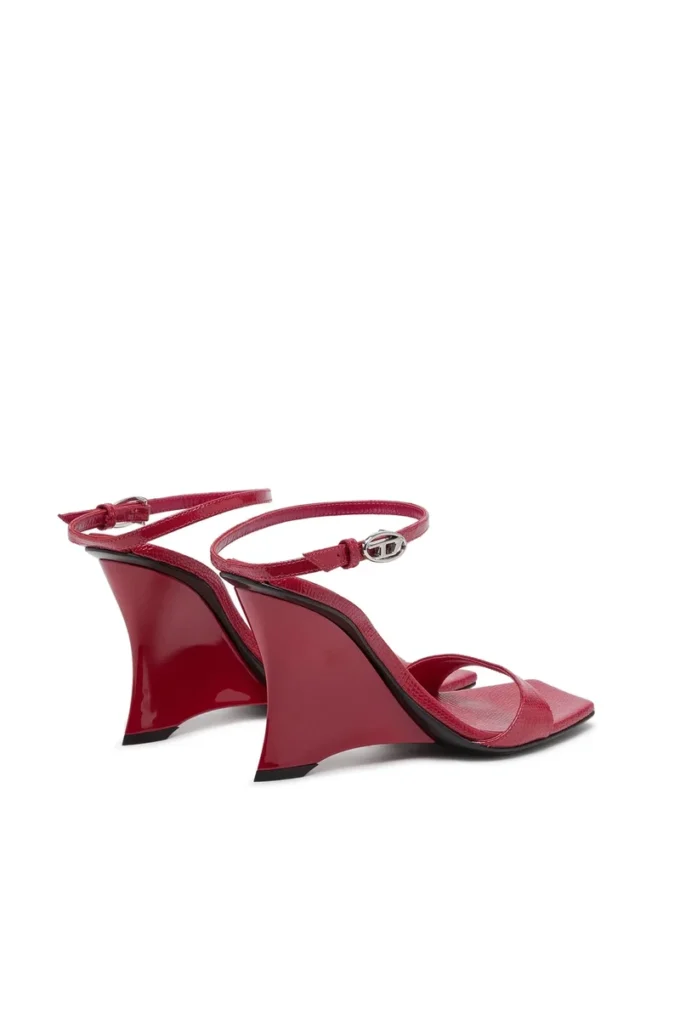sandale cu platformă d-amber Sandale D-Amber-Wedge din piele cu efect de șopârlă sandale cu platformă d-amber Sandale D-Amber-Wedge din piele cu efect de șopârlă