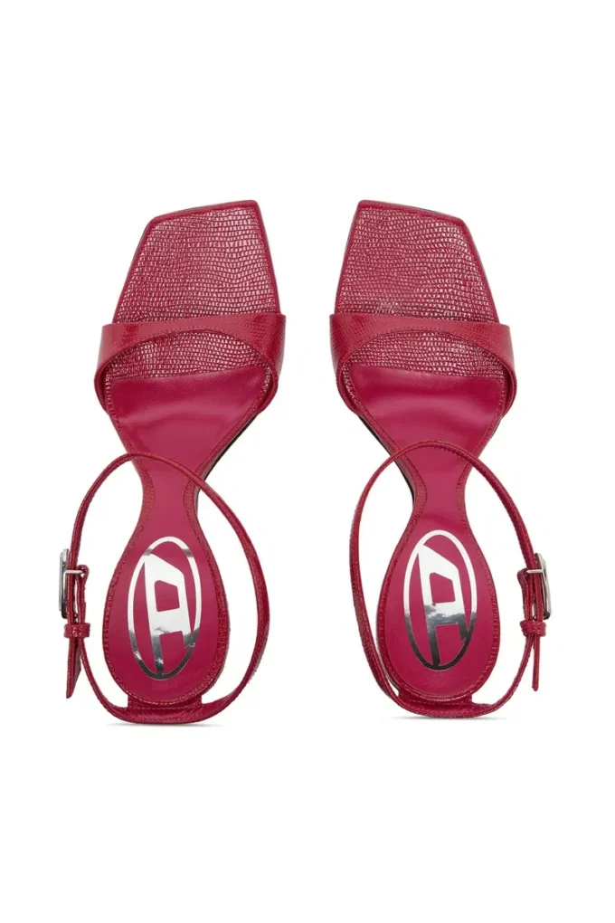 sandale cu platformă d-amber Sandale D-Amber-Wedge din piele cu efect de șopârlă sandale cu platformă d-amber Sandale D-Amber-Wedge din piele cu efect de șopârlă