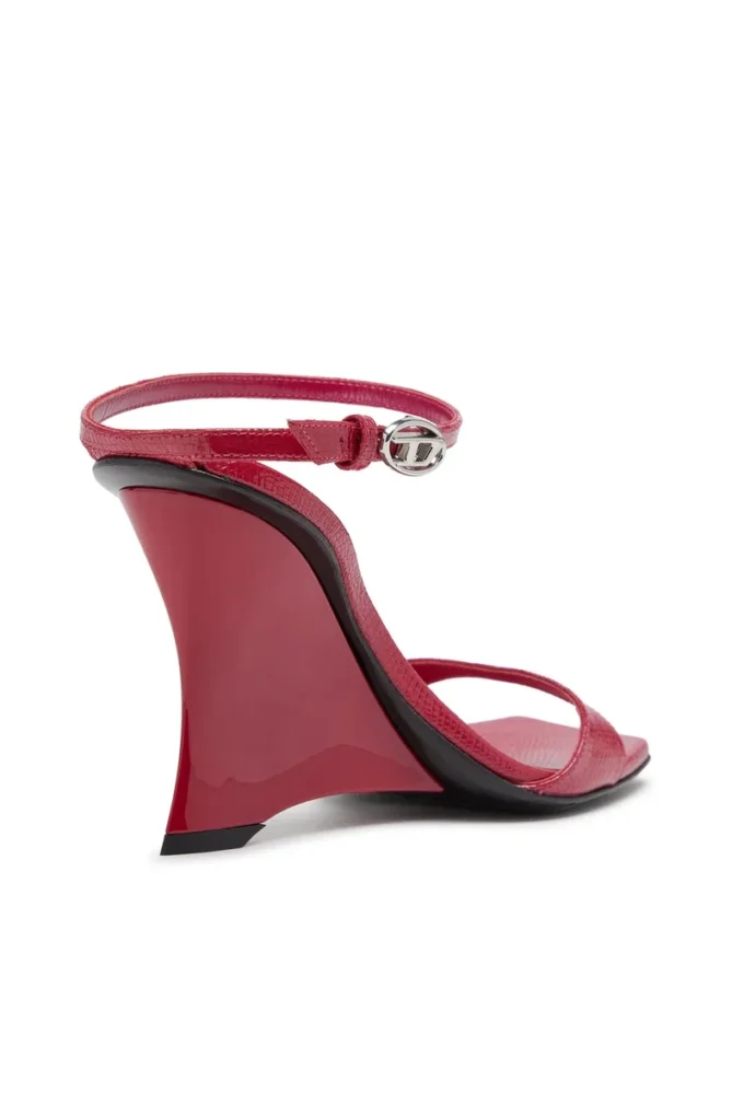 sandale cu platformă d-amber Sandale D-Amber-Wedge din piele cu efect de șopârlă sandale cu platformă d-amber Sandale D-Amber-Wedge din piele cu efect de șopârlă