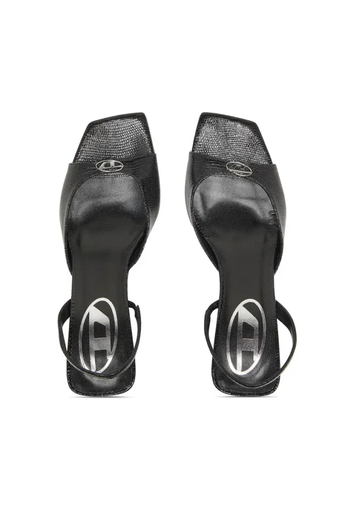 Sandale d-amber 75 Sandale D-Amber-Slingback din piele cu efect de șopârlă Sandale d-amber 75 Sandale D-Amber-Slingback din piele cu efect de șopârlă