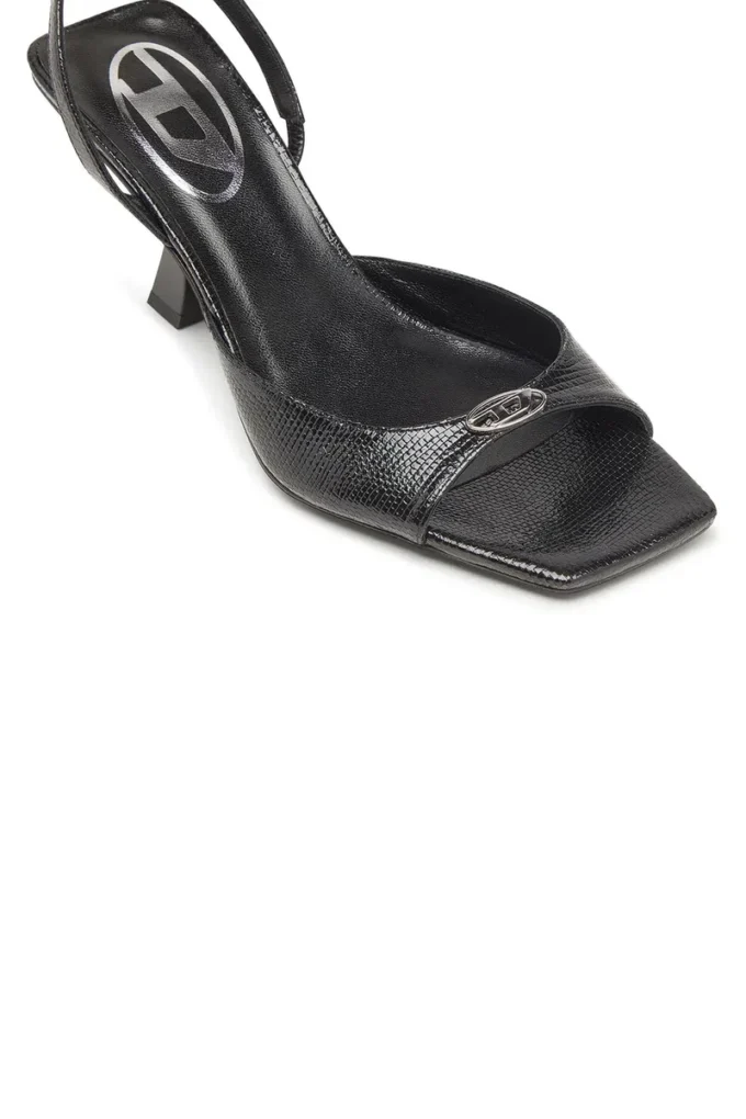 Sandale d-amber 75 Sandale D-Amber-Slingback din piele cu efect de șopârlă Sandale d-amber 75 Sandale D-Amber-Slingback din piele cu efect de șopârlă