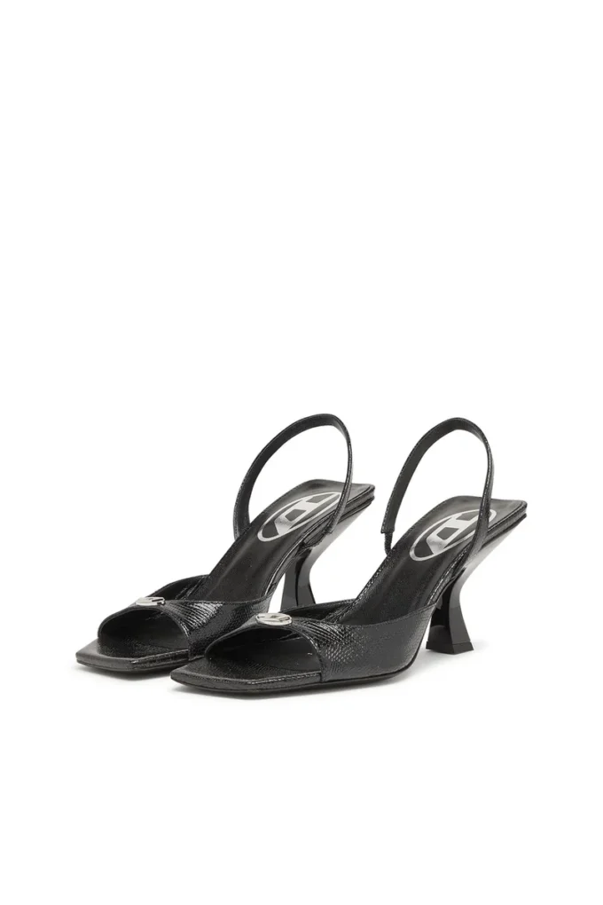 Sandale d-amber 75 Sandale D-Amber-Slingback din piele cu efect de șopârlă Sandale d-amber 75 Sandale D-Amber-Slingback din piele cu efect de șopârlă