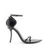sandale d-ten&half Sandale D-Ten&Half-Stiletto din piele lăcuită și satin
