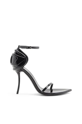 sandale d-ten&half Sandale D-Ten&Half-Stiletto din piele lăcuită și satin sandale d-ten&half Sandale D-Ten&Half-Stiletto din piele lăcuită și satin