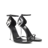 sandale d-ten&half Sandale D-Ten&Half-Stiletto din piele lăcuită și satin