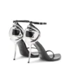 sandale d-ten&half Sandale D-Ten&Half-Stiletto din piele lăcuită și satin