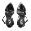 sandale d-ten&half Sandale D-Ten&Half-Stiletto din piele lăcuită și satin