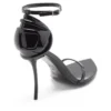 sandale d-ten&half Sandale D-Ten&Half-Stiletto din piele lăcuită și satin