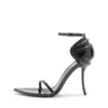 sandale d-ten&half Sandale D-Ten&Half-Stiletto din piele lăcuită și satin