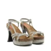 Sandale d-woodstock 105 Sandale cu platformă D-Woodstock-Strappy din denim