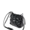 scrunch-d bucket Geantă Scrunch-D-Bucket din piele strălucitoare șifonată