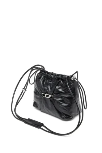 scrunch-d bucket Geantă Scrunch-D-Bucket din piele strălucitoare șifonată scrunch-d bucket Geantă Scrunch-D-Bucket din piele strălucitoare șifonată
