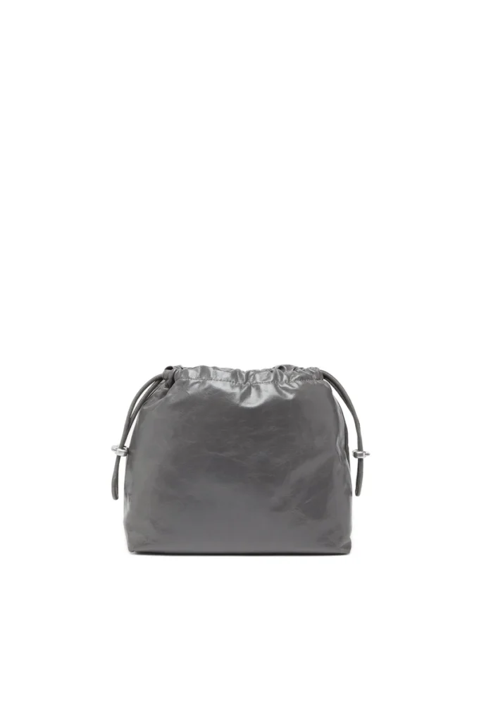 scrunch-d bucket Geantă Scrunch-D-Bucket din piele strălucitoare șifonată
