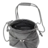 scrunch-d bucket Geantă Scrunch-D-Bucket din piele strălucitoare șifonată