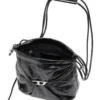 scrunch-d bucket Geantă Scrunch-D-Bucket din piele strălucitoare șifonată