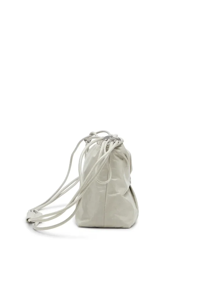 scrunch-d bucket Geantă Scrunch-D-Bucket din piele strălucitoare șifonată