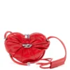 scrunch-d heart Geantă de umăr Scrunch-D-Heart din piele șifonată scrunch-d heart Geantă de umăr Scrunch-D-Heart din piele șifonată